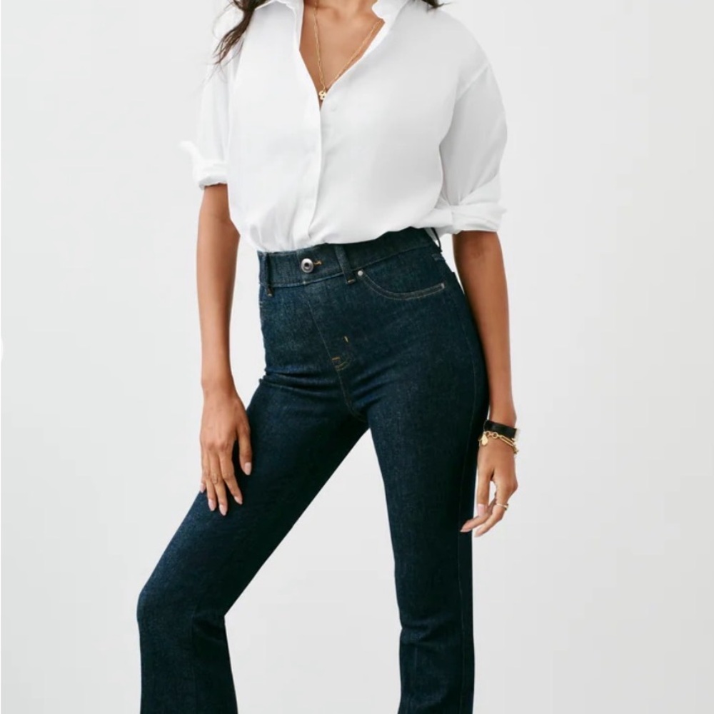 SPANX Dark Blue Flare Jeans